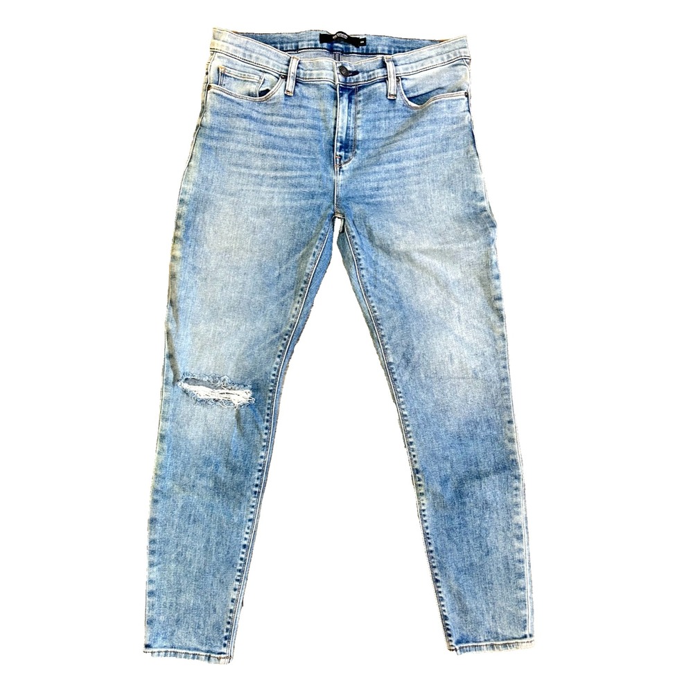 HUDSON Jeans Nico Distressed Slim Skinny Jeans Womens Size 29 Light Wash Ripped